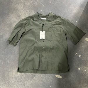 Button down short sleeve top